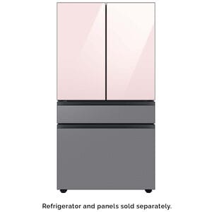 Samsung Bespoke 4-Door French Door Bottom Panel for Refrigerators - Stainless Steel, , hires