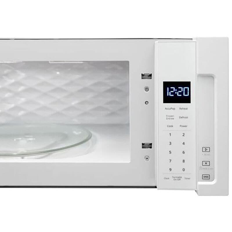 Whirlpool 30 in. 1.1 cu. ft. 1000W Low Profile Over-the-Range Microwave with 400 CFM - White, White, hires