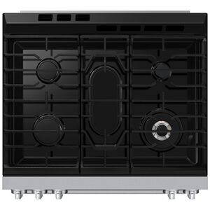Samsung Bespoke 30 in. 6.0 cu. ft. Smart Air-Fry True European Convection Slide-In Gas Range with 5 Sealed Burners & Griddle - Stainless Steel, Stainless Steel, hires