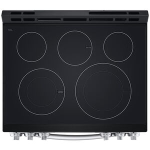 LG 30 in. 6.3 cu. ft. Smart Air Fry True European Convection Slide-In Electric Range with Radiant Burners - PrintProof Stainless Steel, , hires