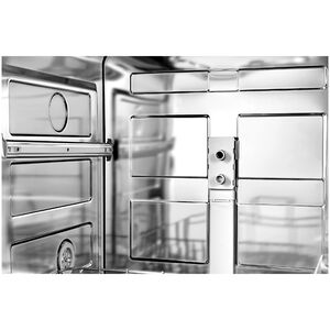 Midea 24 in. Front Control Flush-Mount Dishwasher with 52 dBA Sound level, Auto Open Door & Pocket Handle - Stainless Steel, , hires