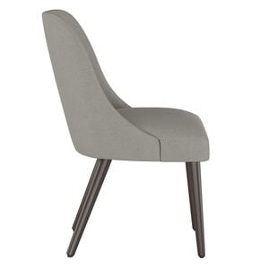 Skyline Furniture Modern Mid Century Dining Chair in Linen Fabric - Grey, , hires