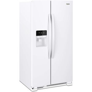 Whirlpool 33 in. 21.4 cu. ft. Side by Side Refrigerator with Ice & Water Dispenser - White, White, hires
