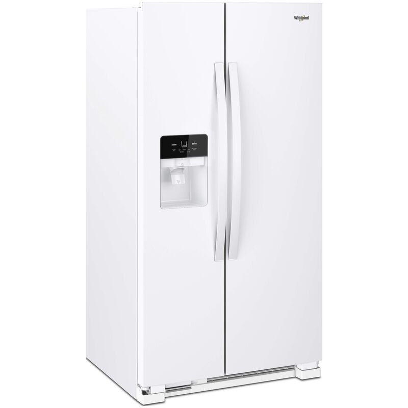 Whirlpool 33 in. 21.4 cu. ft. Side by Side Refrigerator with Ice & Water Dispenser - White, White, hires