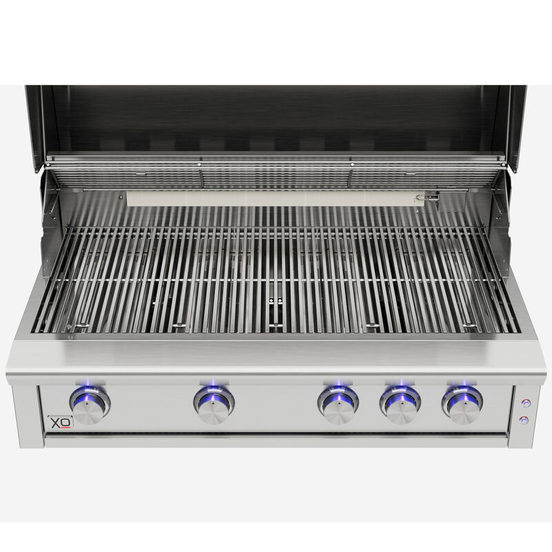 XO Performance XLT2 40 in. 4-Burner Built-In Liquid Propane Gas Grill - Stainless Steel, , hires