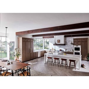 Signature Kitchen Suite 18 in. 9.6 cu. ft. Built-in Smart Triple-Drawers Upright Freezer with Ice-Maker & Adjustable Shelves - Custom Panel Ready, , hires