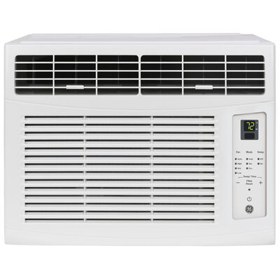 GE 6,000 BTU Window Air Conditioner with 3 Fan Speeds & Remote Control - White | AWCS06BWF