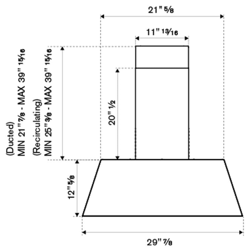 Bertazzoni Master Series 30 in. Convertible Canopy Pro Style Style Range Hood with 600 CFM, 3 Fan Speeds & 1 LED Light - Matte White, , hires