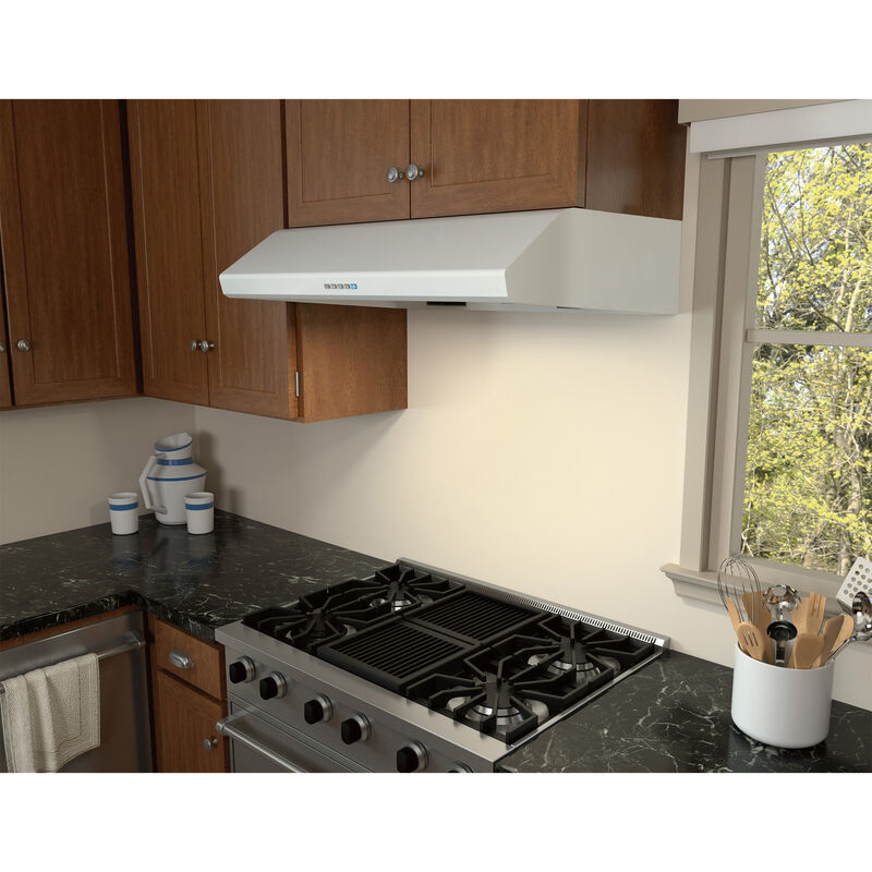 Zephyr Hurricane Series 30 in. Standard Style Range Hood with 3 Speed Settings, 695 CFM, Ducted Venting & 2 LED Lights - White, White, hires