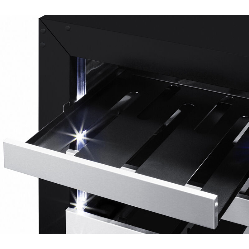 Summit 15 in. Undercounter Wine Cooler with Metal Racks, Single Temperature Zone & 18 Bottle Capacity - Custom Panel Ready, , hires