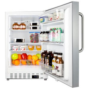 Summit 21 in. 3.5 cu. ft. Undercounter Refrigerator - Stainless Steel with Cabinet, , hires