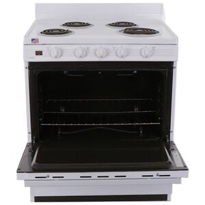 Premier 30 in. 3.9 cu. ft. Electric Range with Coil Burners - White, , hires