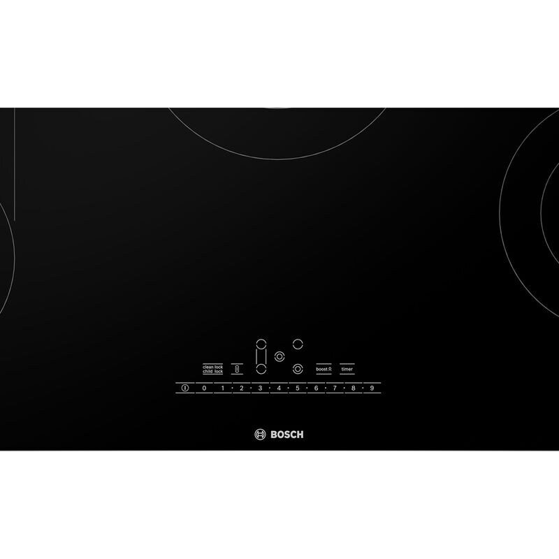 Bosch 800 Series 36 in. 5-Burner Electric Cooktop with Simmer Burner & Power Burner - Black, , hires