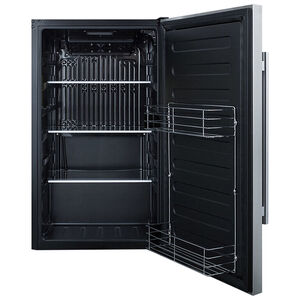 Summit 19 in. 3.1 cu. ft. Outdoor Undercounter Refrigerator - Stainless Steel with Black Cabinet, , hires