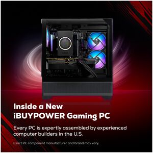 iBUYPOWER Element SE Gaming Desktop with AMD Ryzen 5 5500, 3.6 GHz, 6-Core CPU, NVIDIA GeForce RTX 3050, 6GB VRAM GPU, 16 GB RAM, 1 TB SSD & Windows 11 Home - Black, , hires