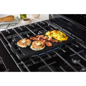 Whirlpool 30 in. 5 cu. ft. Smart Air Fry True European Convection Gas Range with 5 Sealed Burners & Griddle - Black, Black, hires