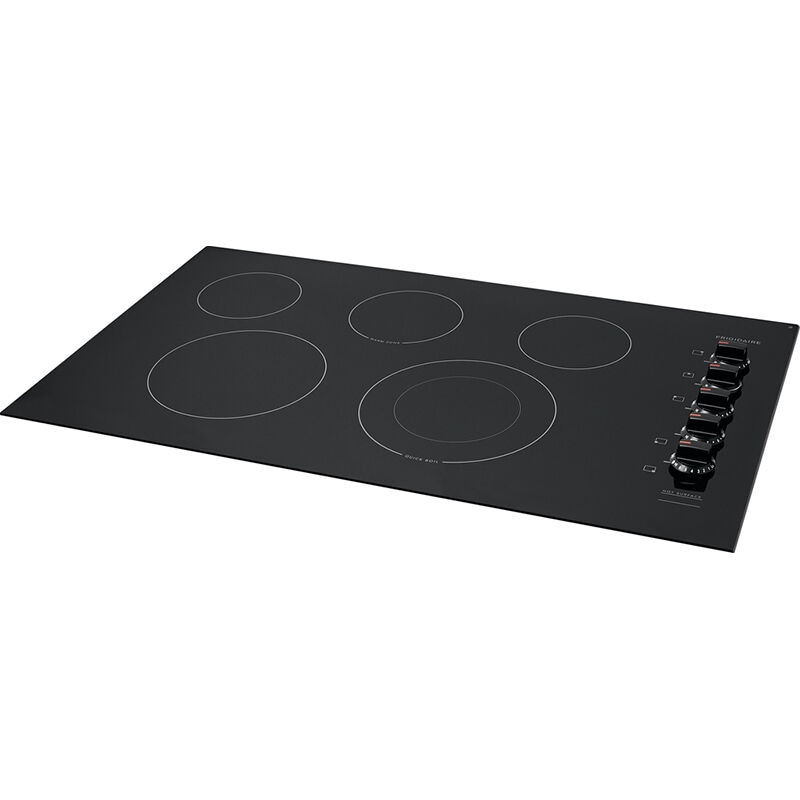 Frigidaire 36 in. 5-Burner Electric Cooktop with Simmer Burner & Power Burner - Black, , hires