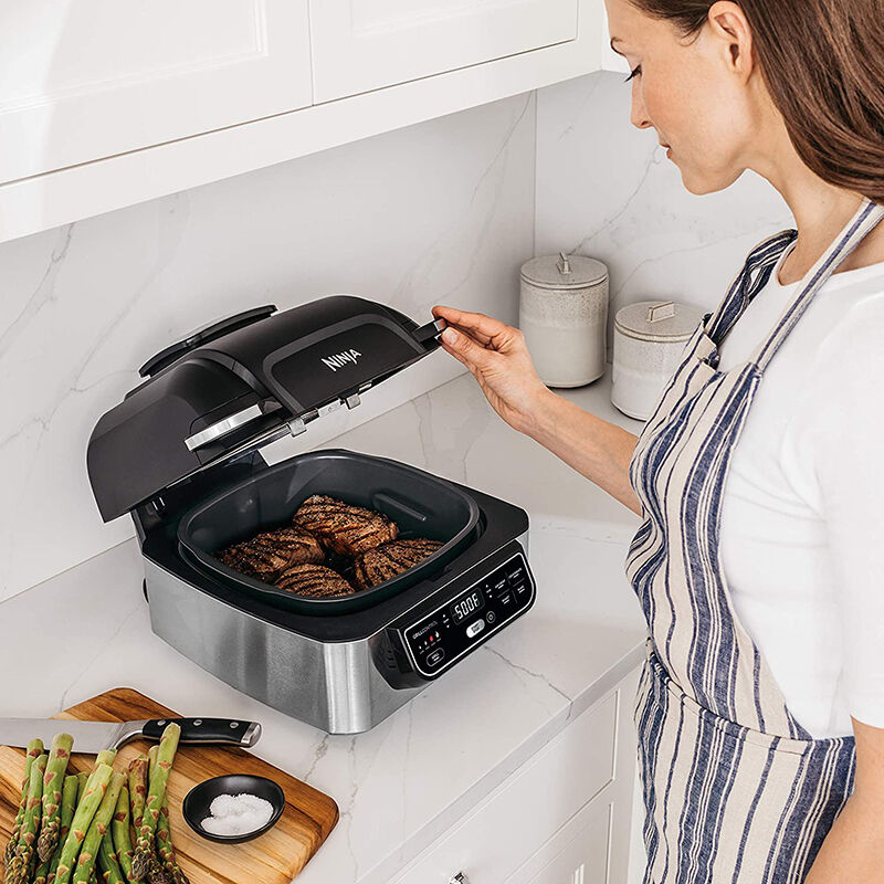 New Power XL 6 Qt. 12-in-1 Grill Air Fryer Combo. This multi-function grill  and air fryer will also steam, slow-cook, saute, back, roast & more with a  great extra-large capacity and removable