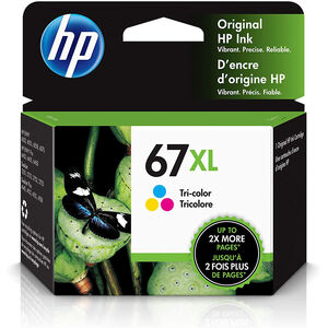 HP67 Series XL High Yield Tri-Color Ink Cartridge, , hires
