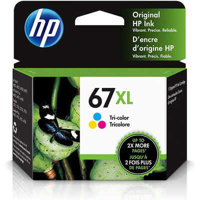 HP67 Series XL High Yield Tri-Color Ink Cartridge | 3YM58AN#140