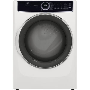 Electrolux 500 Series 27 in. 8.0 cu. ft. Stackable Gas Dryer with 10 Dryer Programs, 7 Dry Options, Sanitize Cycle & Wrinkle Care - White, White, hires