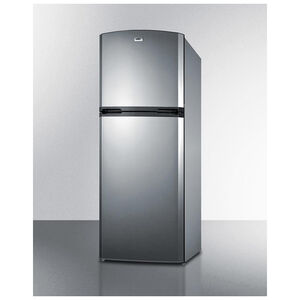 Summit 26 in. 12.9 cu. ft. Counter Depth Top Freezer Refrigerator - Stainless Steel, , hires