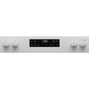GE 400 Series 30 in. 5.3 cu. ft. Oven Freestanding Electric Range with 4 Radiant Burners - White, White, hires