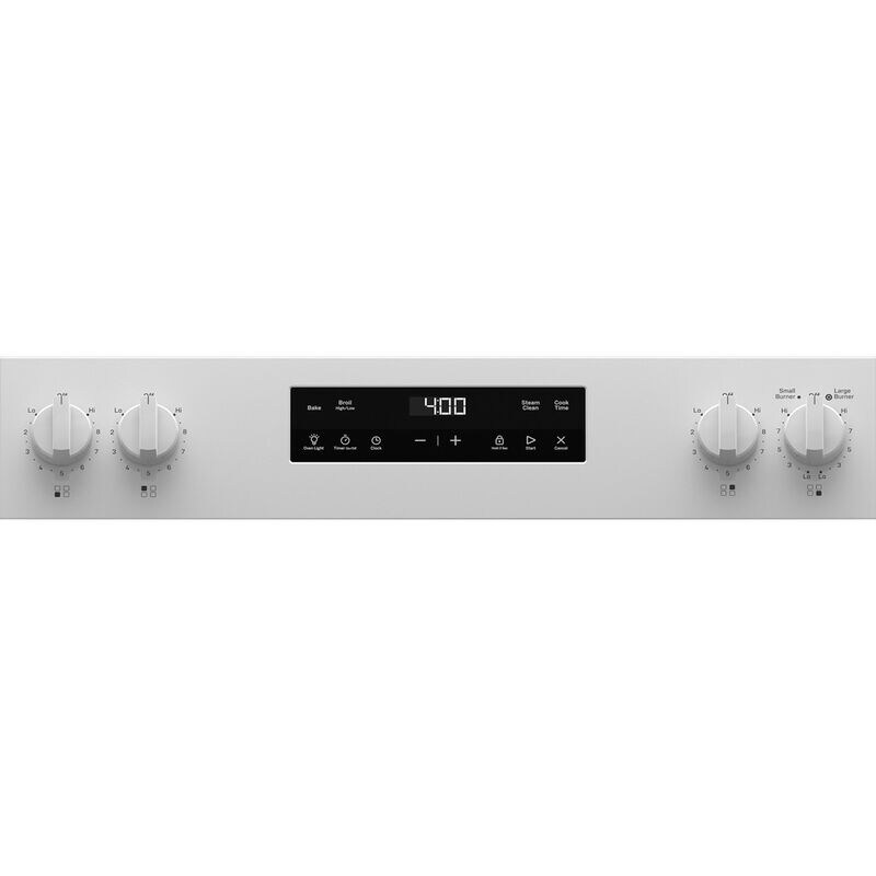 GE 400 Series 30 in. 5.3 cu. ft. Electric Range with Radiant Burners - White, White, hires