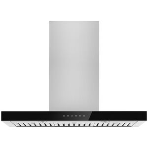 JennAir 36 in. Canopy Pro Style Range Hood with 4 Speed Settings, 550 CFM, Ducted Venting & 2 LED Lights - Stainless Steel, , hires