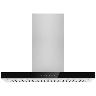 JennAir 36 in. Convertible Chimney Style Range Hood with 550 CFM, 4 Fan Speeds & 2 LED Lights - Stainless Steel | JVR0436HS