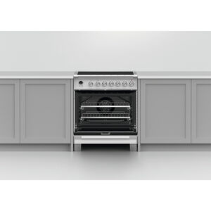 Fisher & Paykel Series 9 Classic 30 in. 3.5 cu. ft. True European Convection Electric Range with 4 Induction Burners - White, , hires