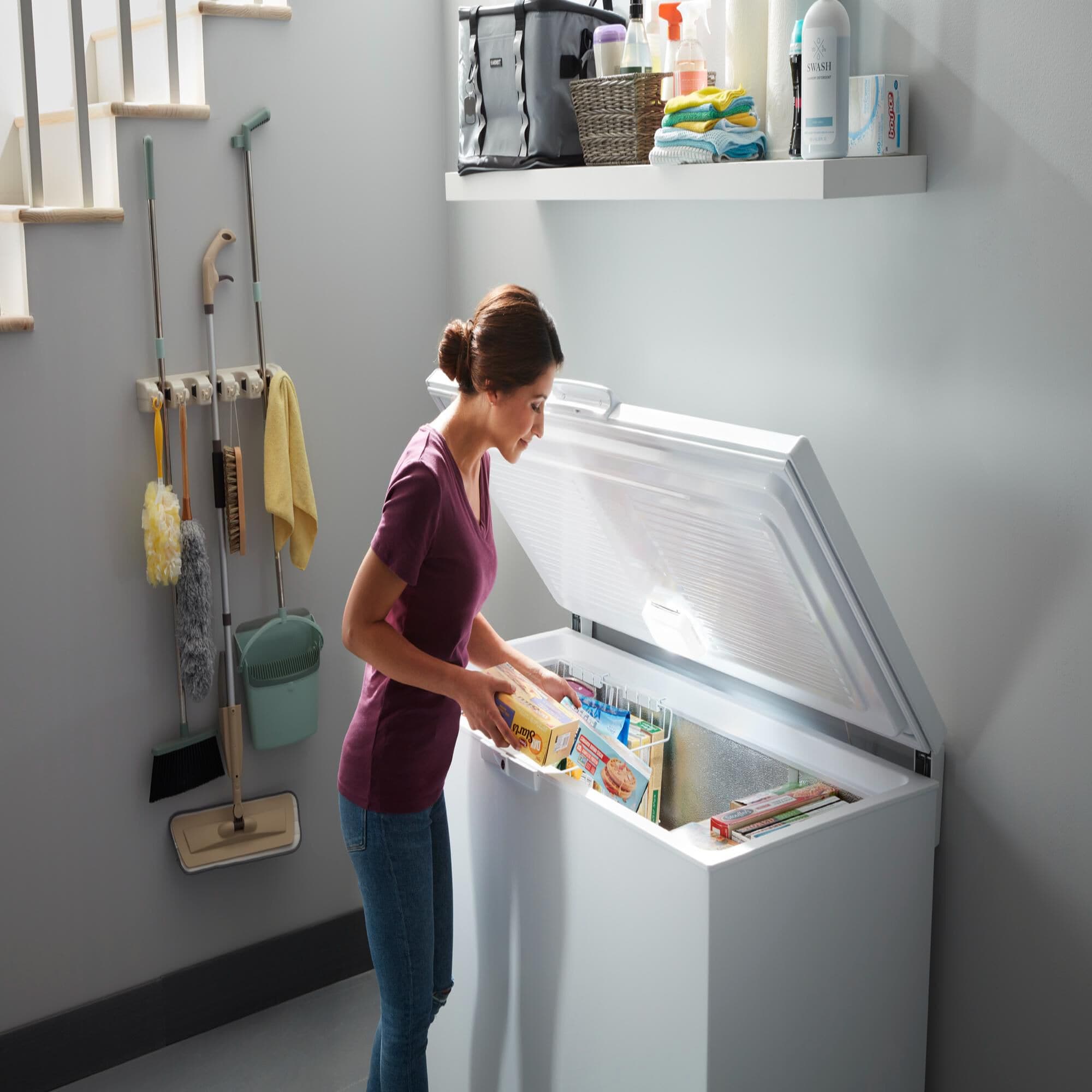 Whirlpool 55 in. 16.0 cu. ft. Garage Ready Chest Freezer White P.C. Richard Son