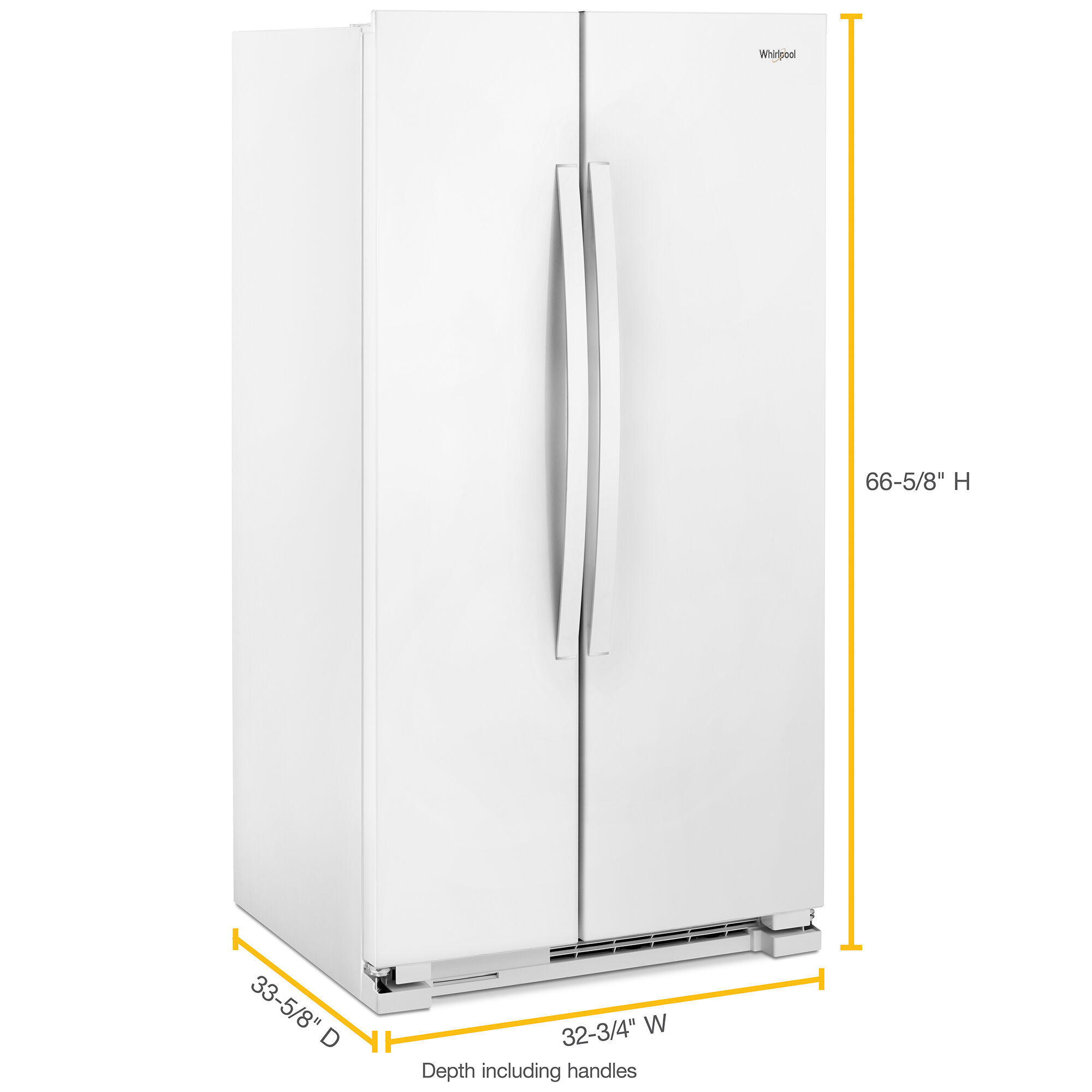 Whirlpool 33 in. 21.7 cu. ft. Side by Side Refrigerator - White