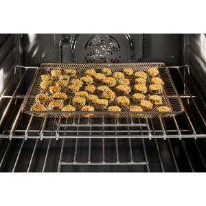 Maytag 27 in. 8.6 cu. ft. Front Control Electric Double Wall Oven with True European Convection - Fingerprint Resistant Stainless Steel, , hires