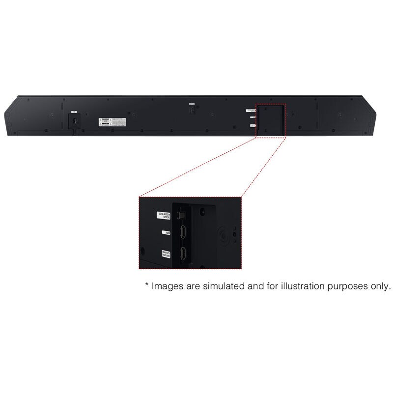 Samsung 9.1.2 Channels Dolby Atmos Smart Sound Bar with Bluetooth & Wireless Subwoofer - Titan Black, , hires