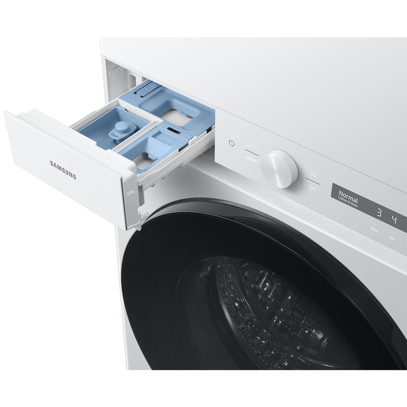 Samsung Bespoke 27 in. 4.6 cu. ft. Smart Electric Front Load Laundry Center with Sensor Dry, Sanitize & Steam Cycle - White, , hires