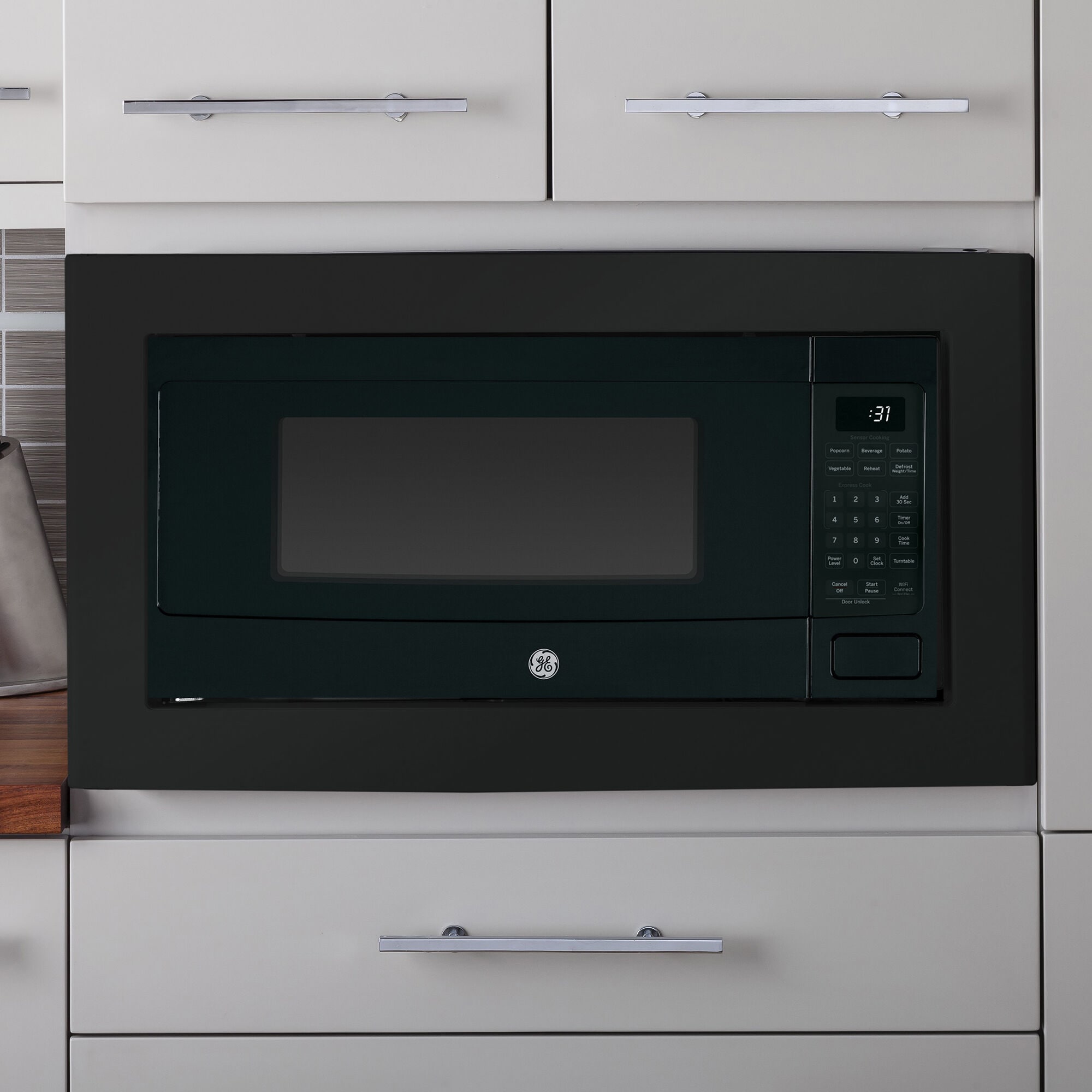 Black slate countertop microwave online
