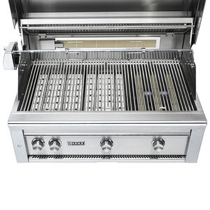 Lynx Professional 36 in. 3-Burner Natural Gas Grill with Rotisserie & Smoker Box - Stainless Steel, , hires
