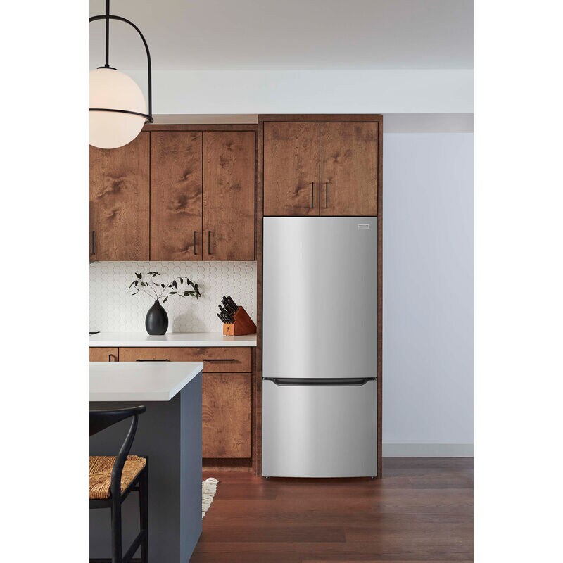 Frigidaire Gallery 30 in. 20.3 cu. ft. Bottom Freezer Refrigerator with Internal Water Dispenser - Stainless Steel, , hires