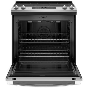 GE 30 in. 5.3 cu. ft. Smart Air Fry Convection Oven Slide-In Electric Range with 5 Smoothtop Burners - Stainless Steel, Stainless Steel, hires