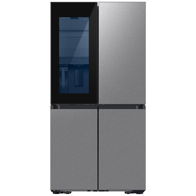 Samsung Bespoke 36 in. 22.5 cu. ft. Smart Counter Depth 4-Door Flex French Door Refrigerator with Beverage Center & Internal Water Dispenser - Fingerprint Resistant Stainless Steel | RF23DB9700QL