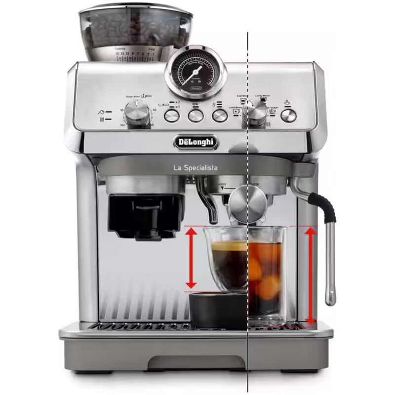 De Longhi La Specialista Arte Evo Espresso Machine with Cold Brew - Metal, , hires