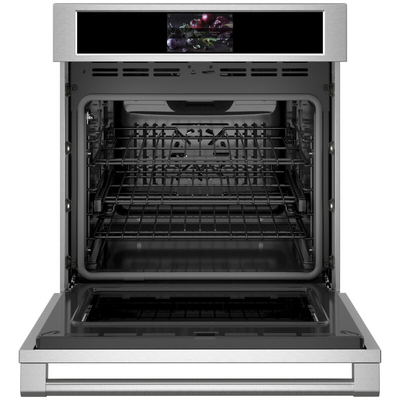 Monogram Statement Series 27" 4.3 Cu. Ft. Electric Smart Wall Oven with True European Convection & Self Clean - Stainless Steel, , hires
