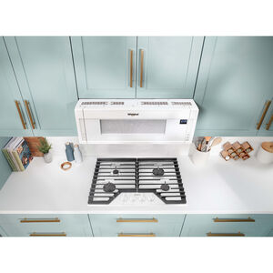 Whirlpool 30 in. 4-Burner Natural Gas Cooktop with EZ-2-Lift Hinged Cast-Iron Grates, Simmer & Power Burner - White, White, hires