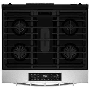 Whirlpool 30 in. 5.0 cu. ft. Smart Air-Fry Standard Convection Slide-In Range with 5 Sealed Burners - Fingerprint Resistant Stainless Steel, , hires