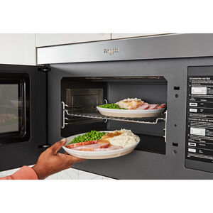 Whirlpool 30 in. 1.1 cu. ft. Over-the-Range Smart Microwave with 10 Power Levels, 400 CFM & Sensor Cooking Controls - Stainless Steel, Stainless Steel, hires