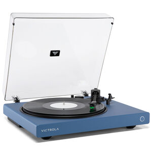 Victrola Wave Bluetooth Turntable with Auracast - Blue, , hires