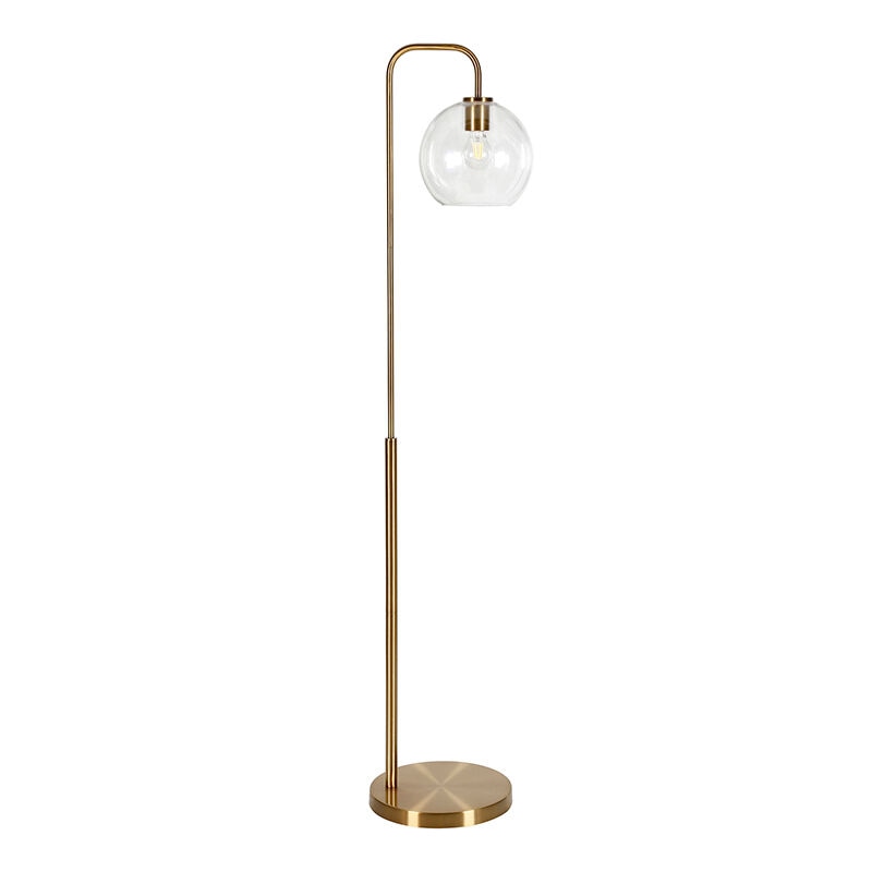 C Harrison Brass Arc Floor Lamp, Better Homes And Gardens Clear Glass Shade Table Lamp