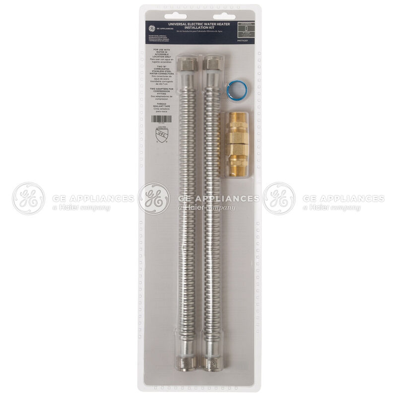 GE Electric 18 in. Corrugated Connect Water Heater Kit, , hires