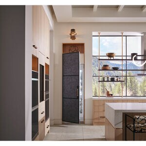 Monogram 30 in. 16.7 cu. ft. Built-in Smart Upright Freezer with Ice-Maker & Adjustable Shelves - Custom Panel Ready, , hires